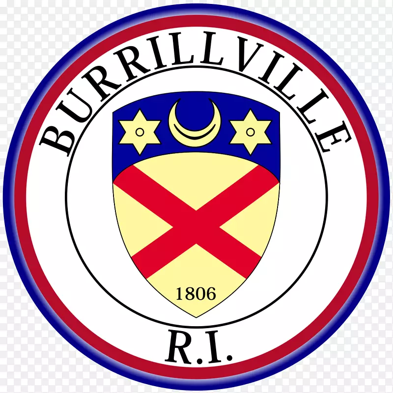 Burrillville组织标志线剪贴画线