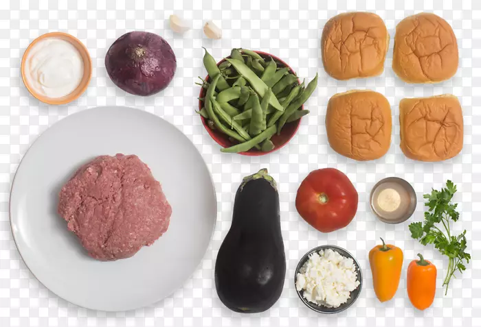 素食料理，汉堡包，茄子，希腊菜配方-填充茄子