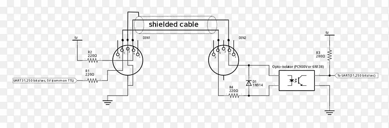 电气连接器电线电缆DIN连接器ps/2端口-网络接口控制器