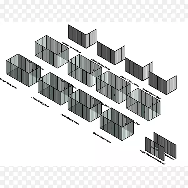 建筑立面线隔墙