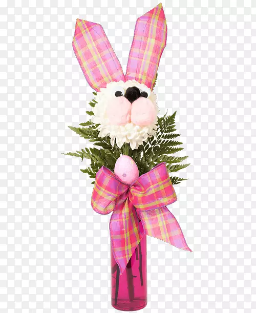 切花复活节兔花设计花束-花束