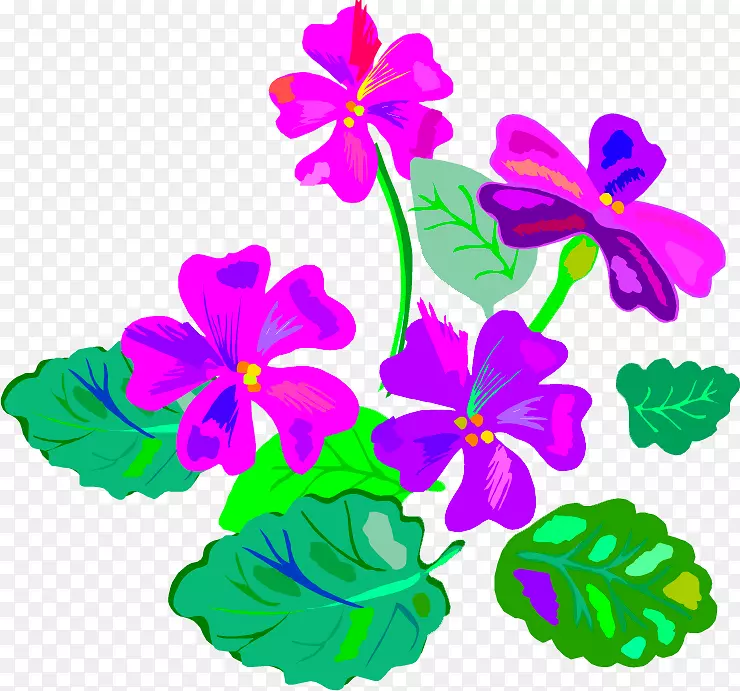 紫罗兰年度植物剪贴画-纽约大学紫罗兰