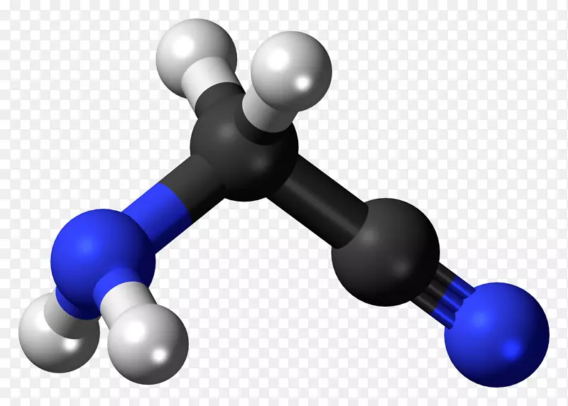 氨基乙腈二乙烯三胺氨基酸分子模型