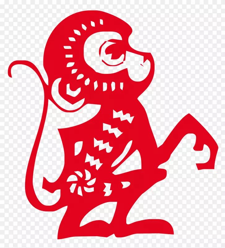 纸猴生肖红包新年猴子