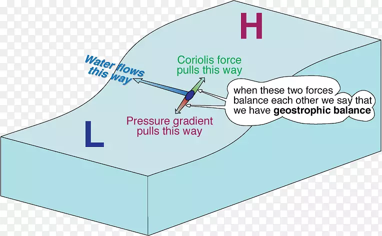 费约德科里奥利效应，涡旋压力梯度，特斯基尔-南半球