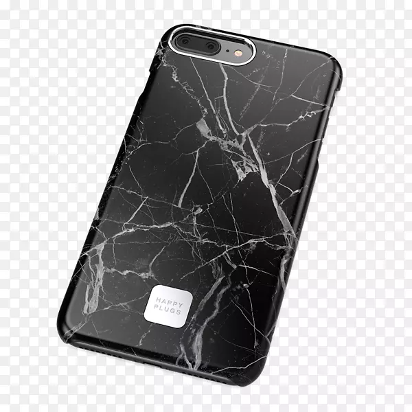 苹果iphone 8加苹果iphone x硅胶外壳苹果iphone 7加快乐插头-黑色大理石