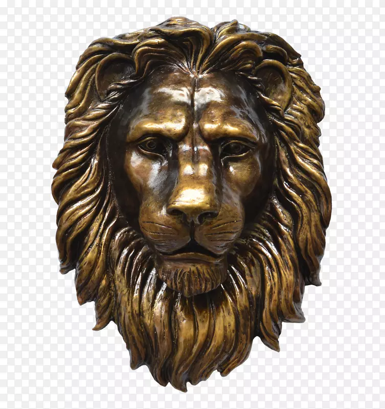 狮子雕塑艺术品青铜浮雕-狮子