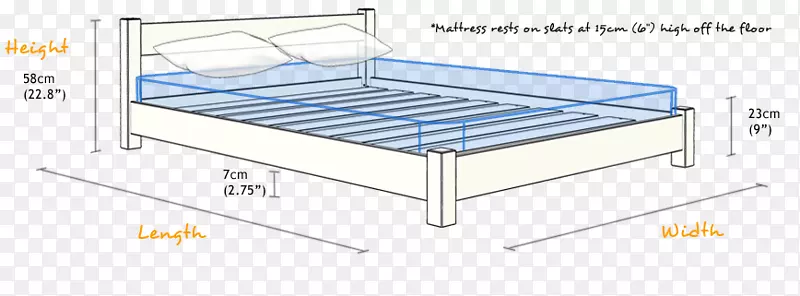 床架床垫尺寸双层床尺寸