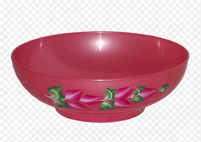 陶瓷碗洋红色设计