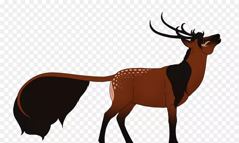 麋鹿驯鹿鹿茸陆地动物剪贴画驯鹿