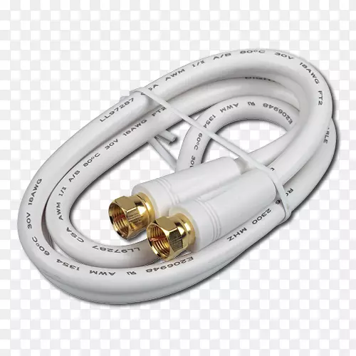 同轴电缆rg-6 rca连接器f连接器同轴电缆