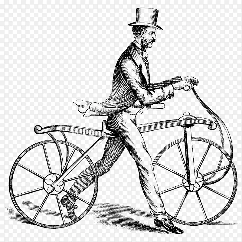 自行车人骑自行车印刷步行自行车