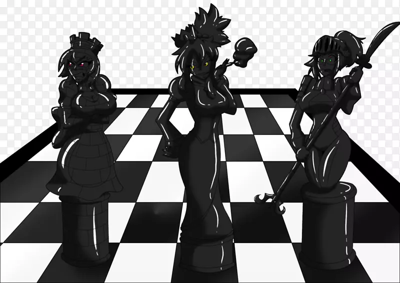 棋盘棋子棋盘游戏中的黑白棋子