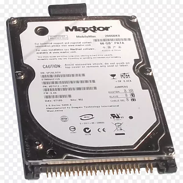 硬盘驱动器数据存储膝上型计算机Maxtor并行ata-移动硬盘