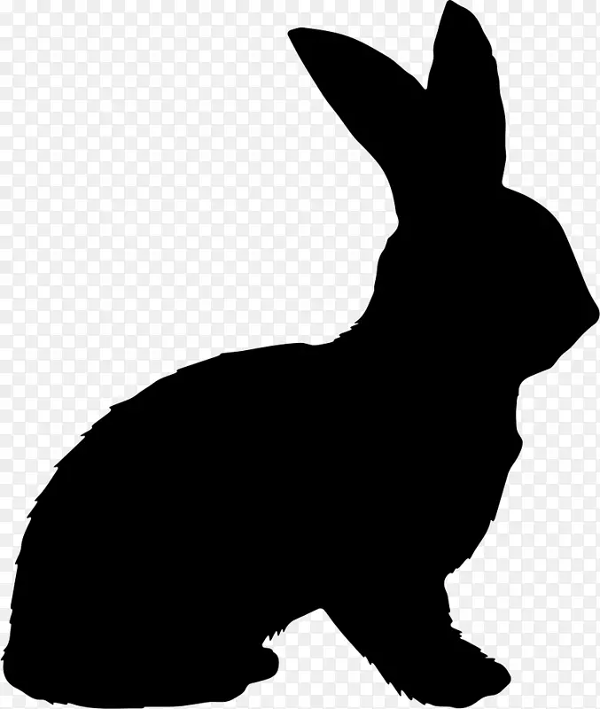 兔子形状复活节兔子剪贴画-兔子