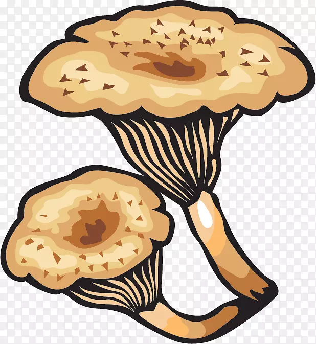 蘑菇封装的后记剪贴画-蘑菇
