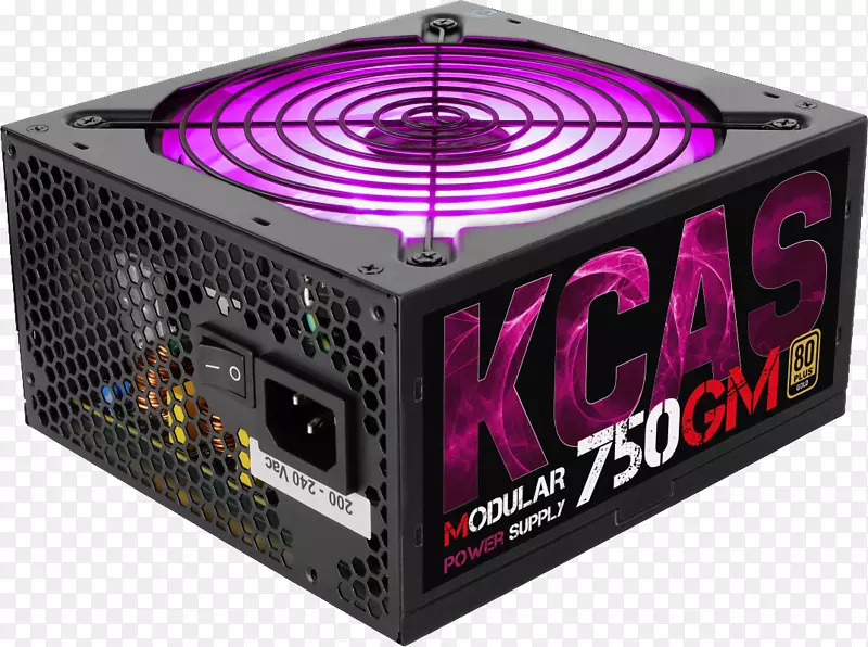 电源单元80加电源转换器750 w空气冷kca-750 gm rgb 230 vac apfc半模块化atx-计算机