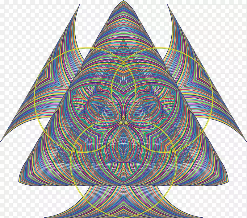 对称图案-彩色波