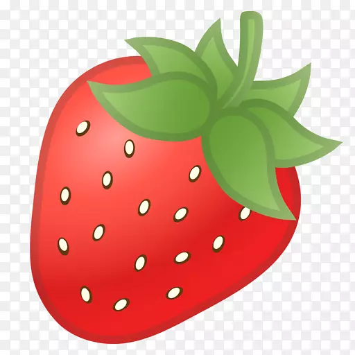 草莓表情符号食物阿莫罗多水果-草莓