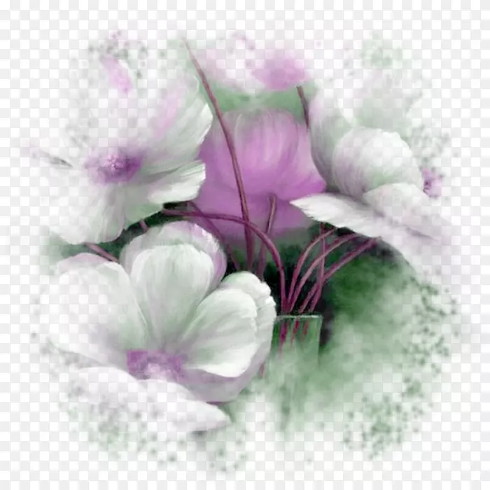 水彩画花卉艺术静物摄影-绘画