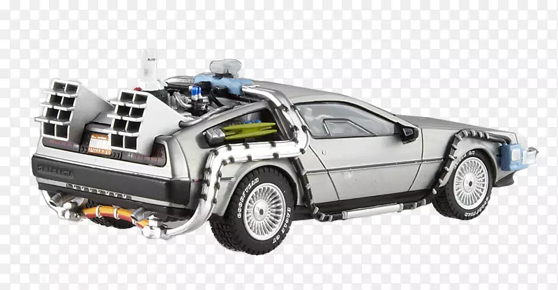 Marty McFly deLorean dmc-12车DeLorean时光机回到未来