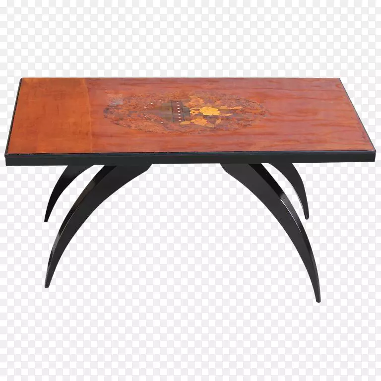 咖啡桌角木染色桌