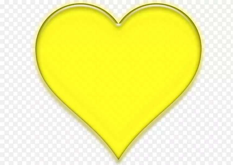 黄色心脏夹艺术-心脏