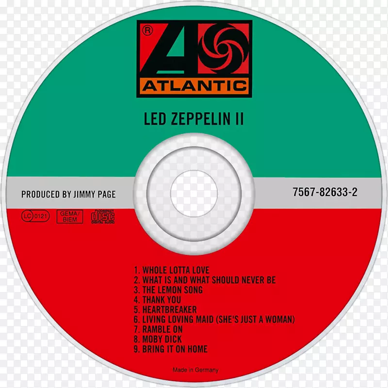 Led Zeppelin II LP记录大西洋唱片