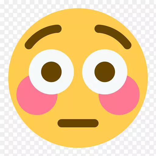 Emojipedia面部红润的脸带着喜悦的泪水表情符号-表情符号