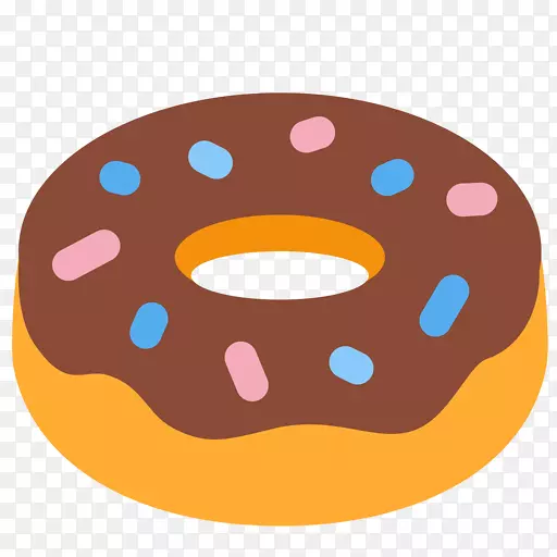 甜甜圈表情符号意为短信语言-表情符号