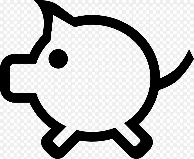 家用猪电脑图标符号-猪