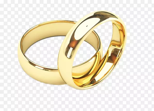 结婚戒指珠宝金耳环结婚戒指