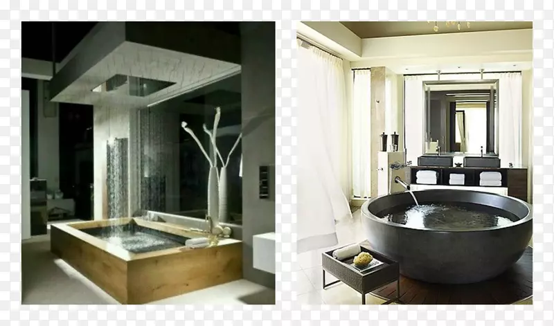 热水浴缸内部设计服务浴室淋浴-浴缸