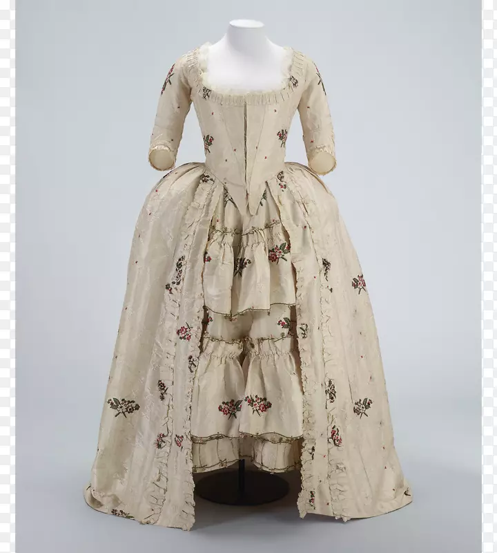 18世纪近身长袍1780年代