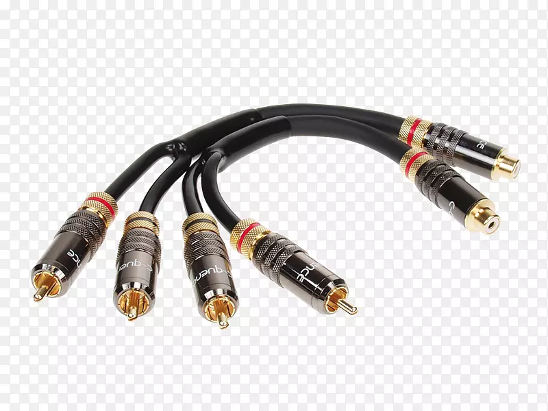 同轴电缆扬声器电线连接器电缆RCA连接器