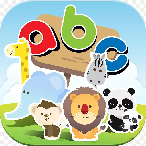 ABC动物闪存卡，ABC学习游戏，学习儿童-动物ABC儿童学习游戏-儿童
