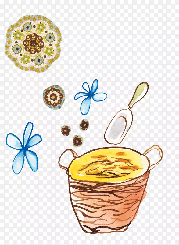 咖啡杯花盆夹艺术-花