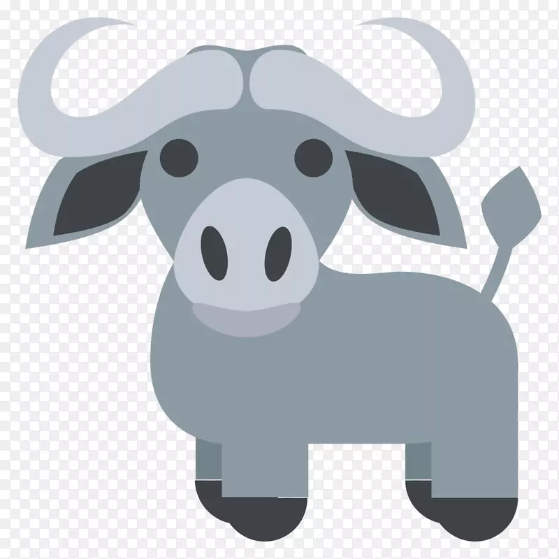 水牛表情符号牛短信表情符号-表情符号