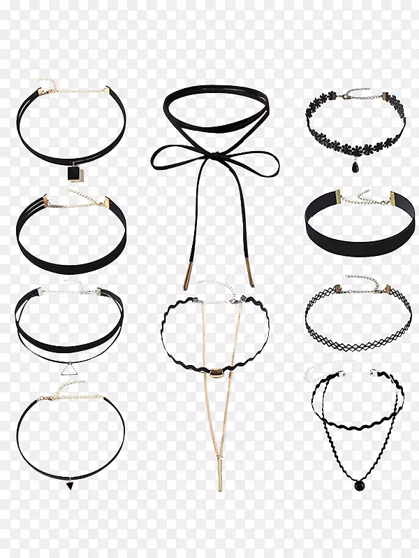 耳环，项链，魅力和吊坠，服装.项链