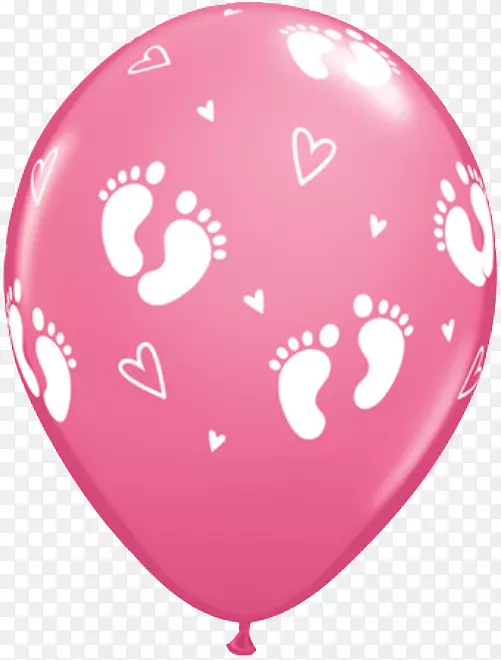 气球宝宝淋浴性别揭示婴儿派对-气球