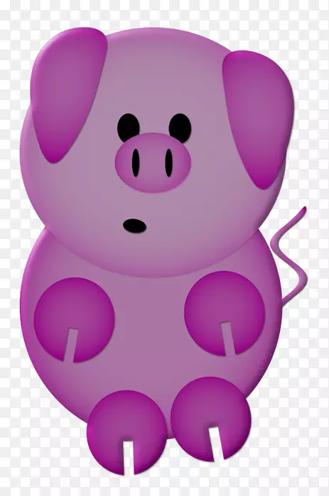 粉红猪夹艺术-猪
