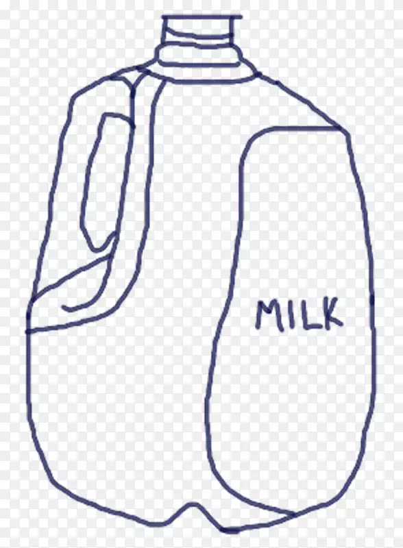 着色书画牛奶罐-牛奶