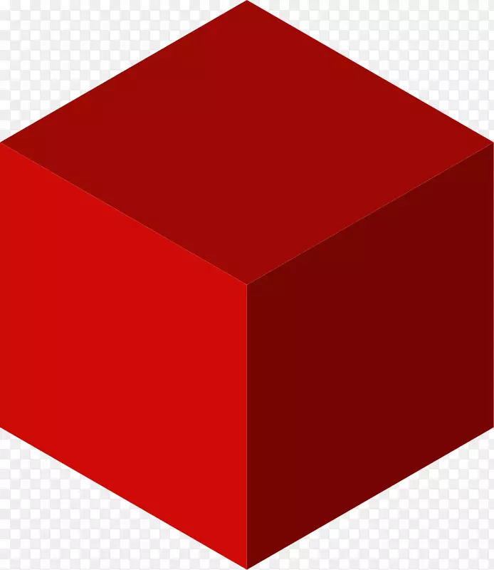 立方体等距投影三维空间剪贴画立方体