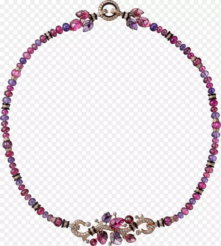 紫水晶项链珠宝珍珠卡地亚项链
