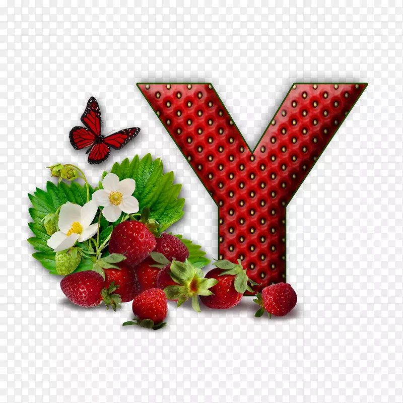 字母字母表首名-草莓字母表