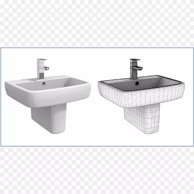 Autodesk 3ds最大3ds抽水槽浴室-水槽