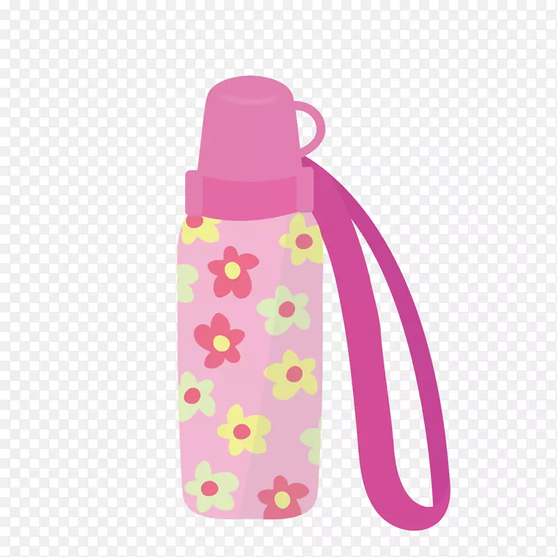 水瓶粉红m型设计
