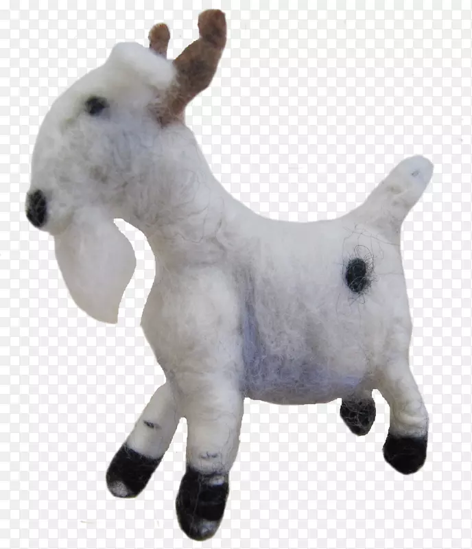 牛山羊填充动物&可爱的玩具鼻子-山羊