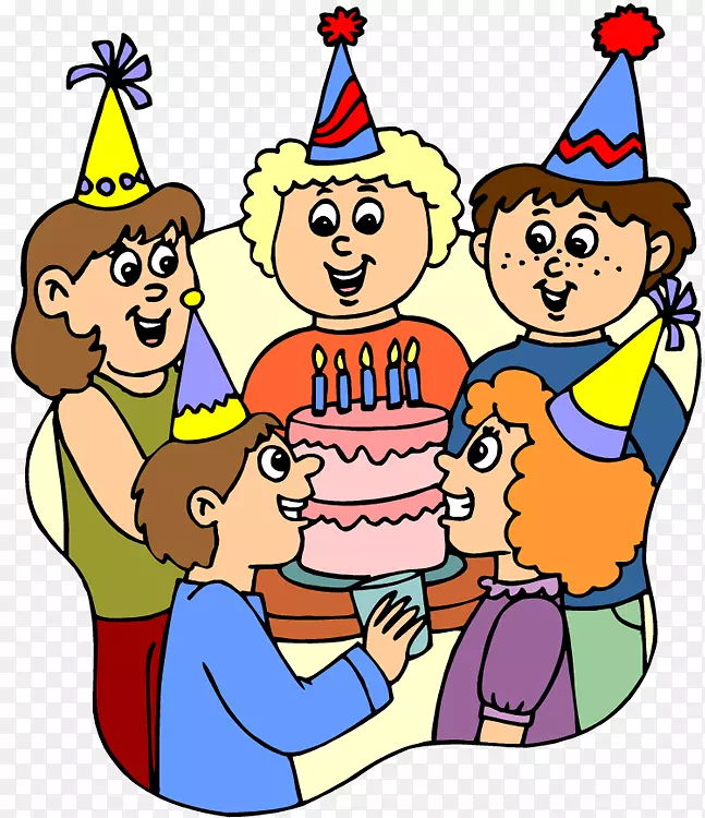 生日蛋糕祝派对剪贴画-生日