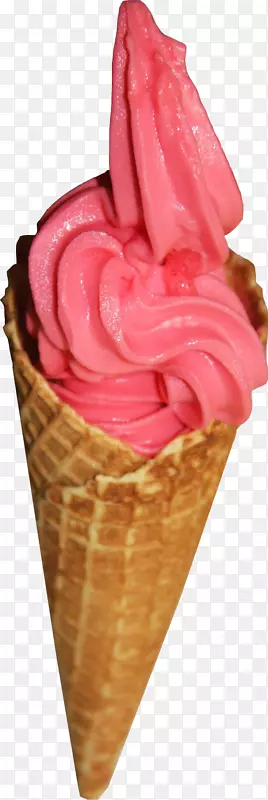 巧克力冰淇淋那不勒斯冰淇淋冷冻酸奶冰淇淋锥-冰淇淋
